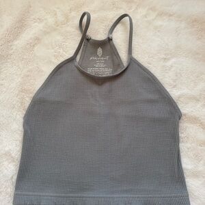 FP Movement by Free People Gray Crop Top Size XS/S